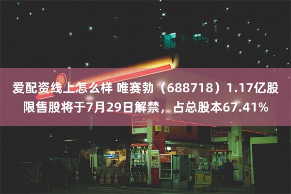 爱配资线上怎么样 唯赛勃（688718）1.17亿股限售股将于7月29日解禁，占总股本67.41%