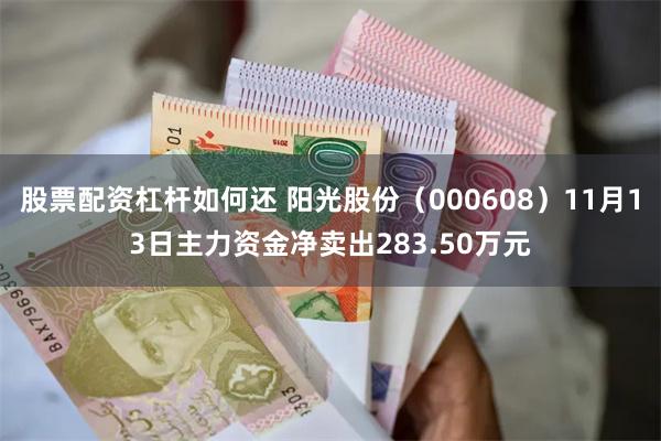 股票配资杠杆如何还 阳光股份（000608）11月13日主力资金净卖出283.50万元